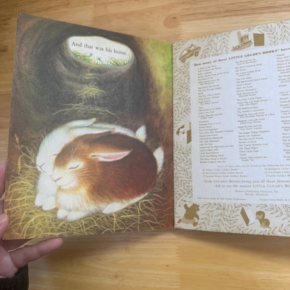 Home for a Bunny Little Golden Book Childrens Classic Storybook - Picture 4 of 5